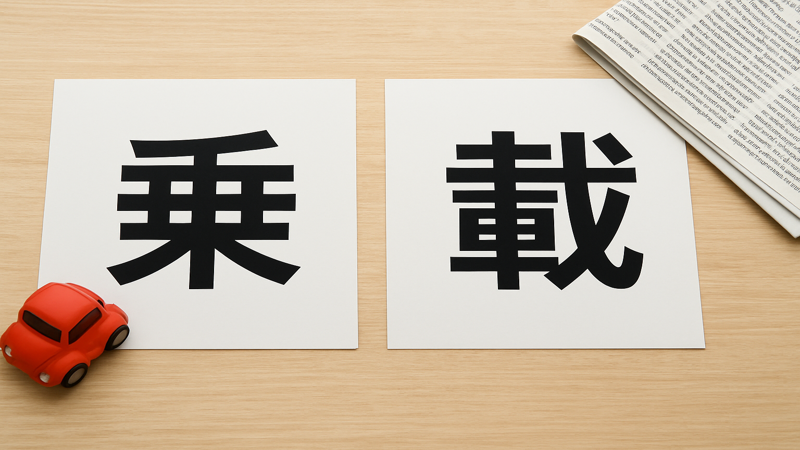 2.「乗る」と「載る」の漢字の違いと使い分け