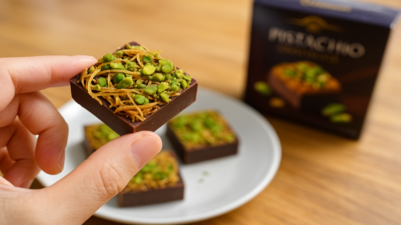 3.ダイソーのドバイチョコレート味レビューと食べた感想