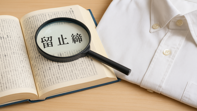 1.「ボタンをとめる」の正しい漢字の選び方