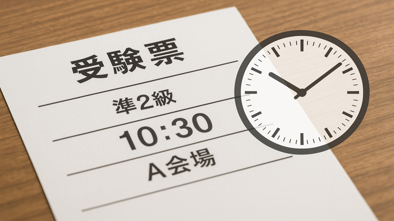 1.英検二次試験の集合時間の基本情報