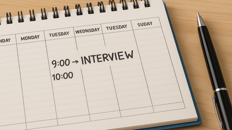 3.二次試験当日のスケジュールと所要時間