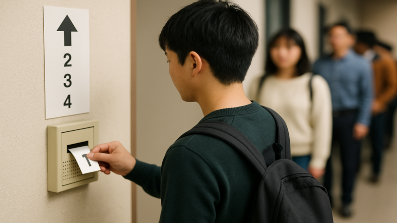 4.集合時間と面接順番の関係