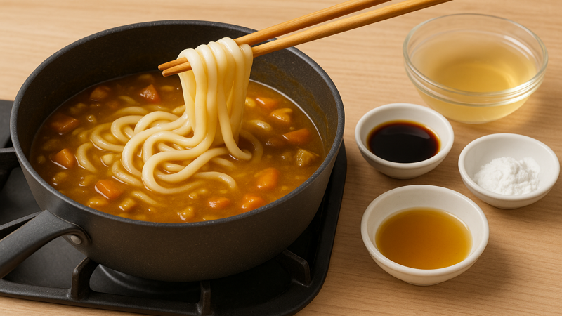 2.めんつゆなしで作るカレーうどんの基本レシピ