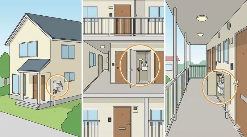2.住居タイプ別のガス元栓の場所