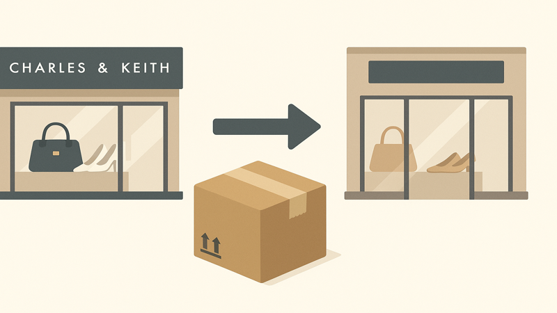 2.チャールズ アンド キース 店舗での取り寄せサービス