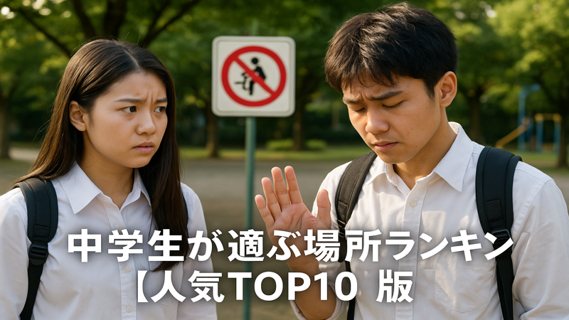 4.中学生が避けるべき遊び場とマナー【安全対策】