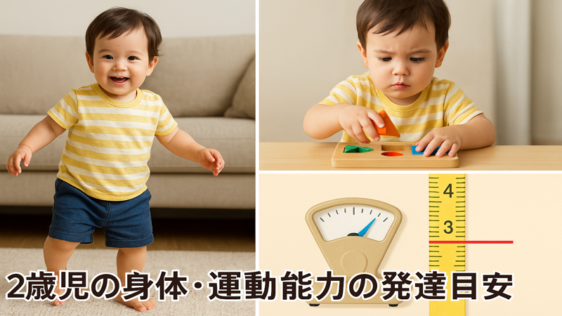 1.2歳児の身体・運動能力の発達目安