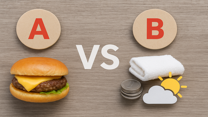 2.【日常編】しょうもないけど悩む2択問題20選