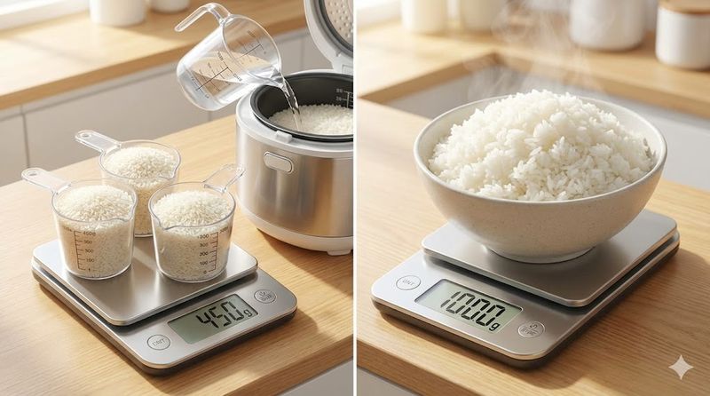 1.ご飯3合は何グラム?炊飯前後の重さの基本