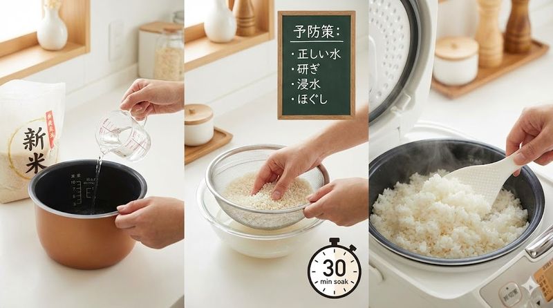4.ご飯をべちゃべちゃにしないための予防策