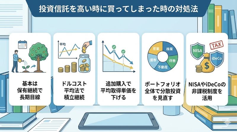 4.投資信託を高い時に買ってしまった時の対処法