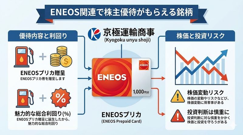 3.ENEOS関連で株主優待がもらえる銘柄