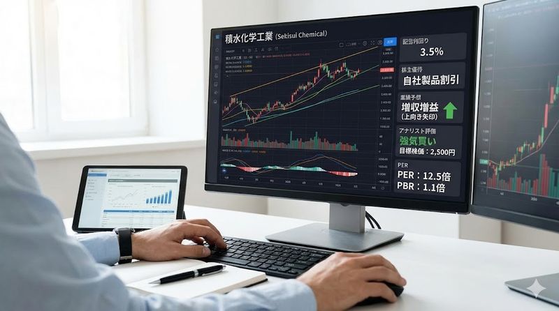 2.積水化学工業の株価情報と分析方法