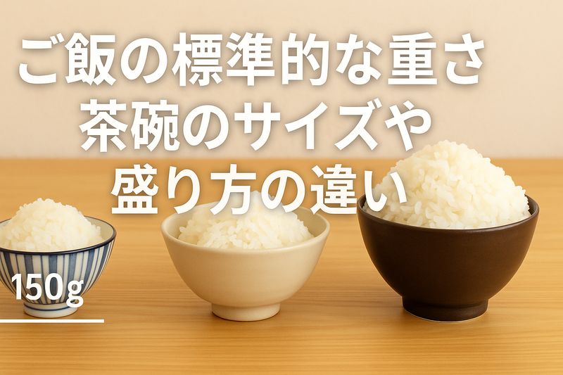 1.ご飯一膳の標準的な重さとは