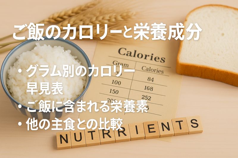 3.ご飯のカロリーと栄養成分