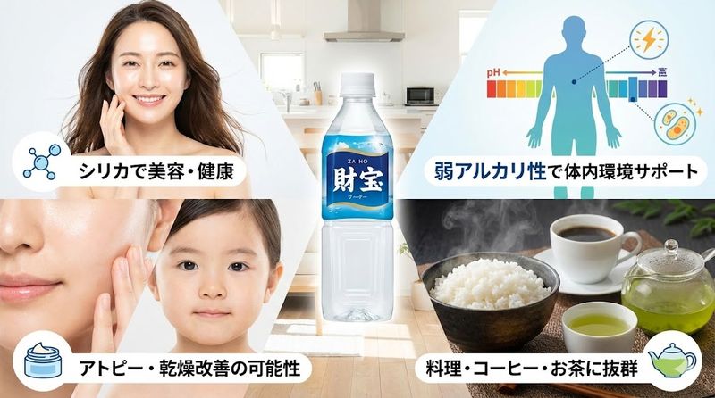 4.財宝の水に期待できる効果とメリット