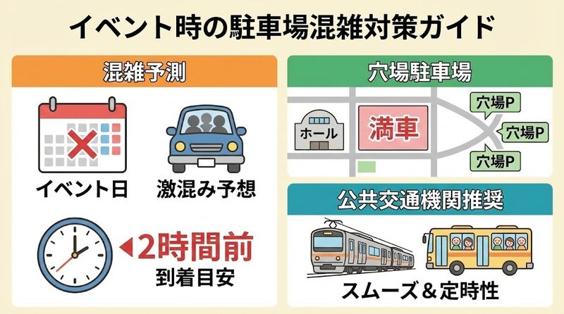 3.イベント時の駐車場混雑状況と対策