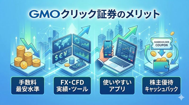 3.GMOクリック証券のメリットと評価できる点