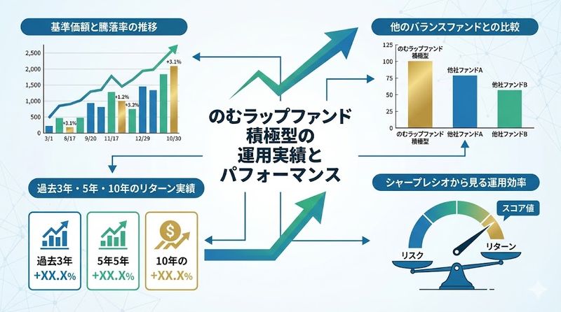 3. のむラップファンド積極型の運用実績とパフォーマンス