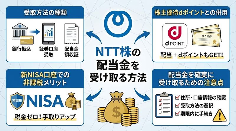 4.NTT株の配当金を受け取る方法