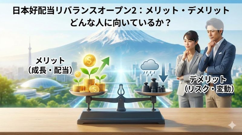 5.日本好配当リバランスオープン2のメリット・デメリット