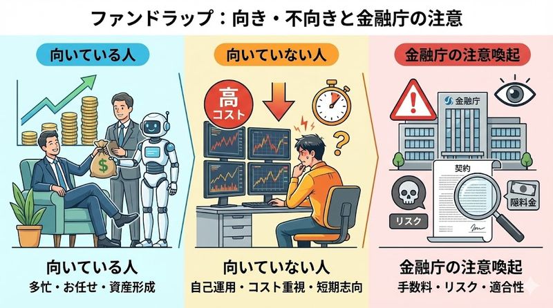 3.ファンドラップが向いている人・向いていない人