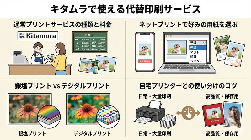 4.キタムラで使える代替印刷サービス