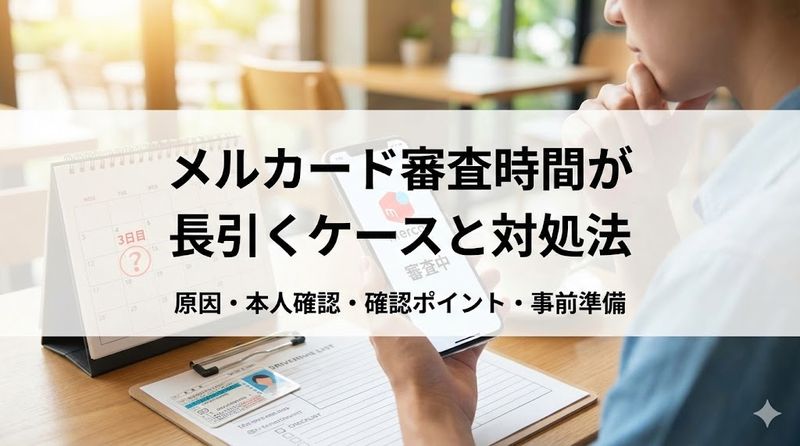 3.メルカード審査時間が長引くケースと対処法