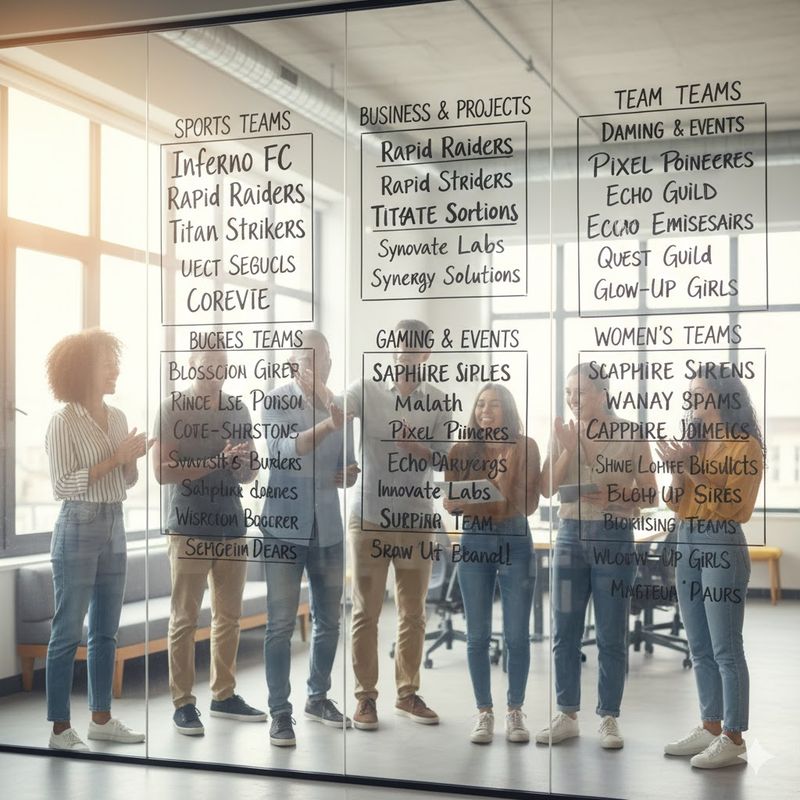 3.シーン別おしゃれな英語のチーム名例